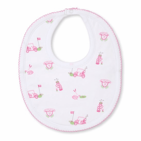 Kissy Kissy Longest Drive Print Bib SLD13Ppink