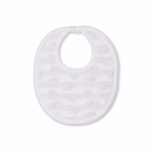 Kissy Kissy Lovey Lambs Print Bib LL13Ppink