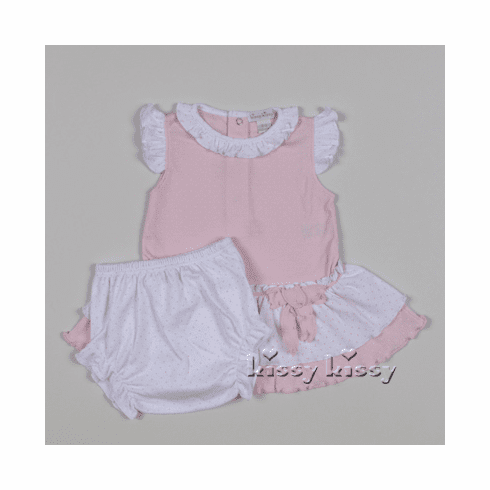 Kissy Kissy Mini Dots Print Dress w/Diap. Cov. S13468-16Ppink
