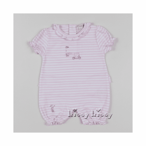 Kissy Kissy Mini Golf Stripe Short Playsuit F16118-23STpink
