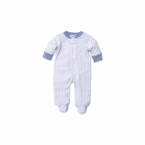 Kissy Kissy Monkey Moves Footie with Zipper F19MM04PZblue