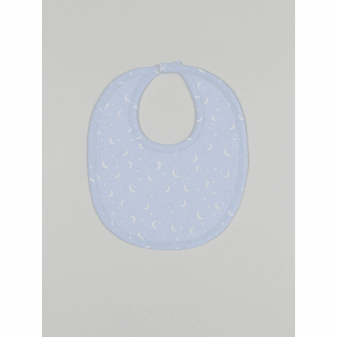 Kissy Kissy Moonlit Bib F18ML13-blue
