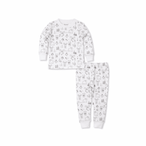 Kissy KIssy Moose Mania Print Long Pajamas FMM21190Pc