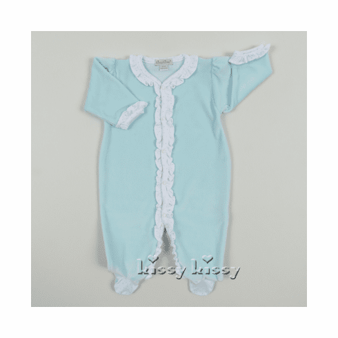 Kissy Kissy New Kissy Dots Velour VELOUR Footie F15154V-04mint