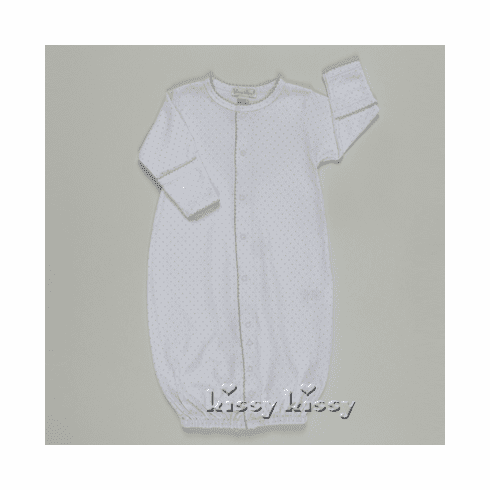 Kissy Kissy New Kissy Silver Dots Print Convertible Gown 357-14silver