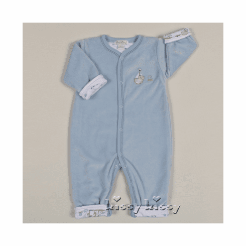 Kissy Kissy Noah's Island VELOUR Rev. Playsuit F13489V-10Rblue