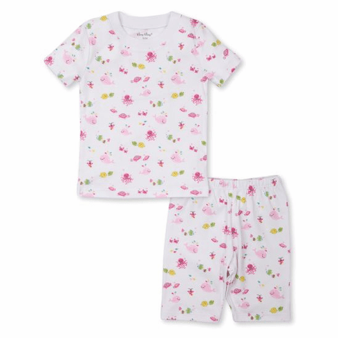 Kissy Kissy Ocean Oasis Print Short Pajamas S21OO193Pfuchsiai