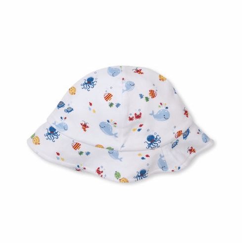 Kissy Kissy Ocean Oasis Print Sun Hat S21OO24Pblue