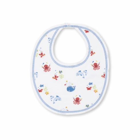 Kissy Kissy Ocean Outing Print HBib S22OO13Pblue