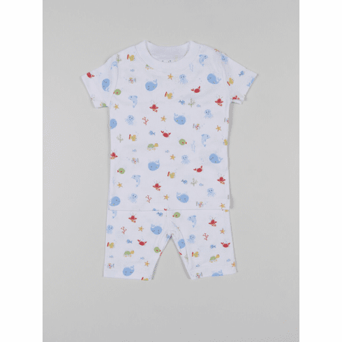 Kissy Kissy Ocean Treasures Print Short Pajamas S18462-193PBlueBB