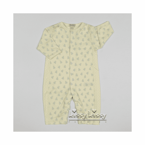 Kissy Kissy Organic Mini Bears Print Playsuit F17454-10Pblue