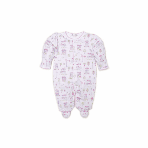 Kissy Kissy Parisian Promenade Print Footie F19PP04P