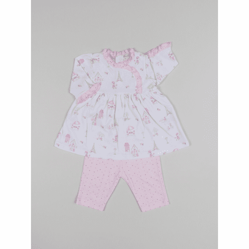 Kissy Kissy Parisian Stroll Dress and Legging Set F18PS16P