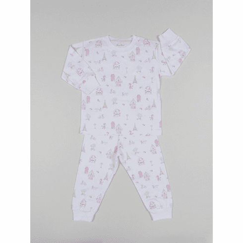 Kissy Kissy Parisian Stroll Print Long Pajamas F18PS190Pc