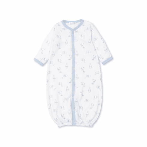 Kissy Kissy Peppy Pups Print Convertible Gown F22PP14Pblue