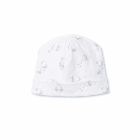 Kissy Kissy Peppy Pups Print Hat F22PP06Pblue