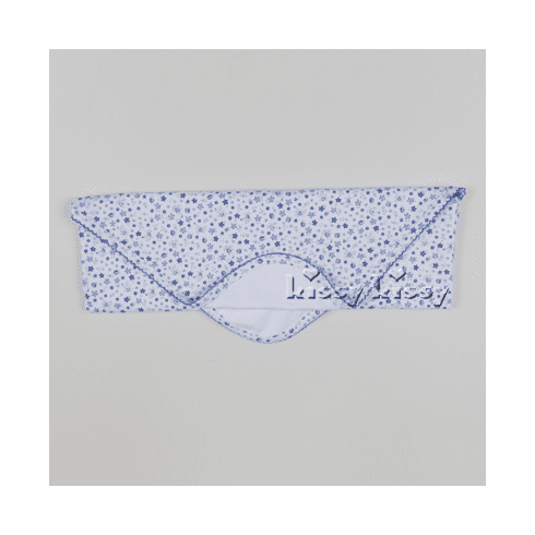 Kissy Kissy Petit Fleur Print Blanket F16365-08Pblue