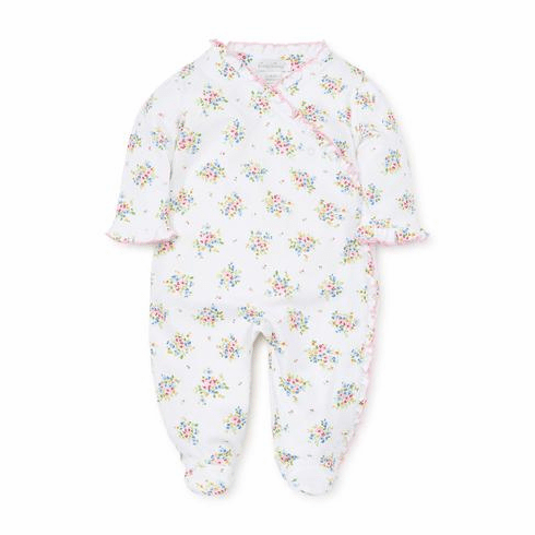 Kissy Kissy Petite Pansies Print Footie S19PP04P