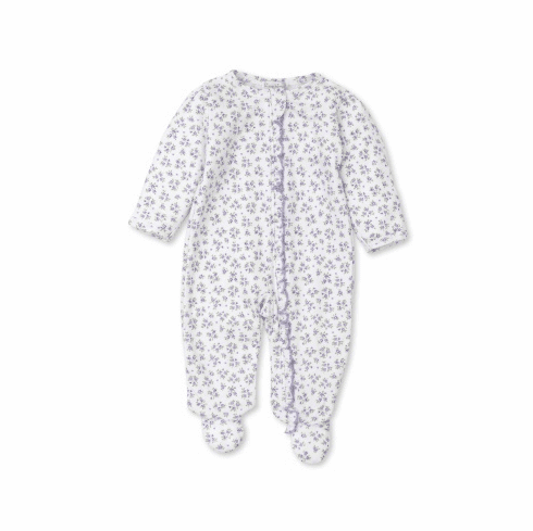 Kissy Kissy Petite Paradise Print Footie with Zipper FPP04PZlilac