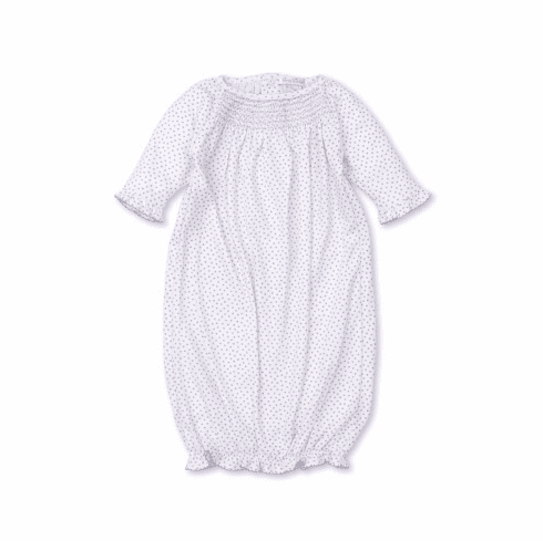 Kissy Kissy Petite Paradise Print Sack with Smocking FPP11PSlilac