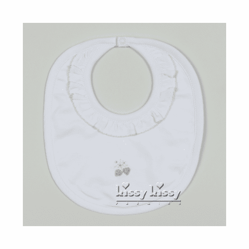 Kissy Kissy Pink Berries Bib S16567-13whpink