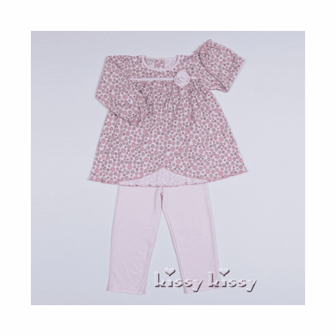 Kissy Kissy Pink Fantasy Print Dress w/Legging TODDLER F14222-16PLGT