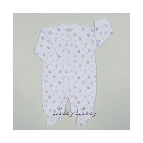 Kissy Kissy Pink Print Pajamas (Two Piece with no feet but this is the Print)S16312-190Pwhpinkt