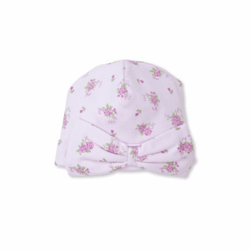 Kissy Kissy Pink Rose Scroll Print Hat KKF24PRS06p