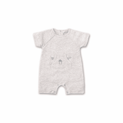 Kissy Kissy Pint Size Pups Stripe Short Playsuit S20PSP23ST