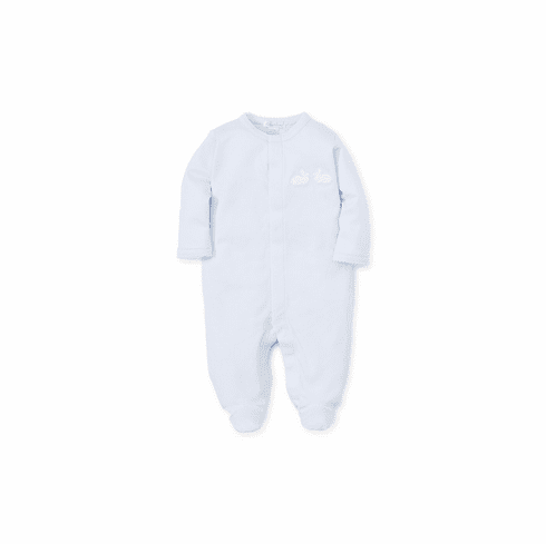 Kissy Kissy Pique Bunny Hop Footie S19PBH04white
