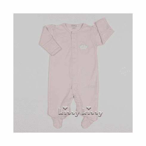 Kissy Kissy Pique Crown Footie F17148-04pink
