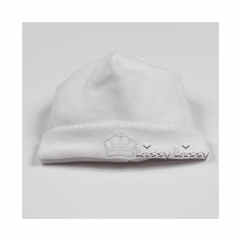 Kissy Kissy Pique Crown VELOUR BLANKET(NOT Hat) F17148V-08white