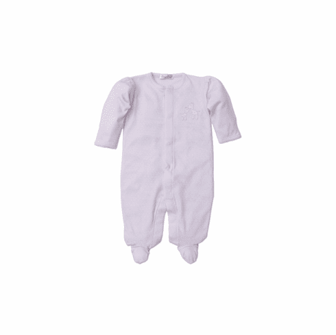 Kissy Kissy Pique Giraffe Family Footie F19PGF04pink