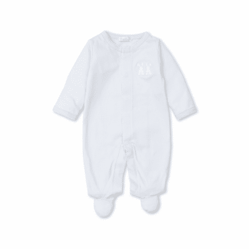 Kissy Kissy Pique Rabbit Ears Footie SS22PRE04blue