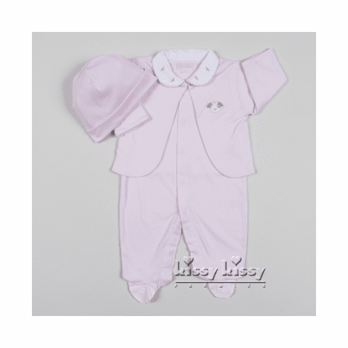 Kissy Kissy Premier Balloon Bears Footie Set S14551-129pink