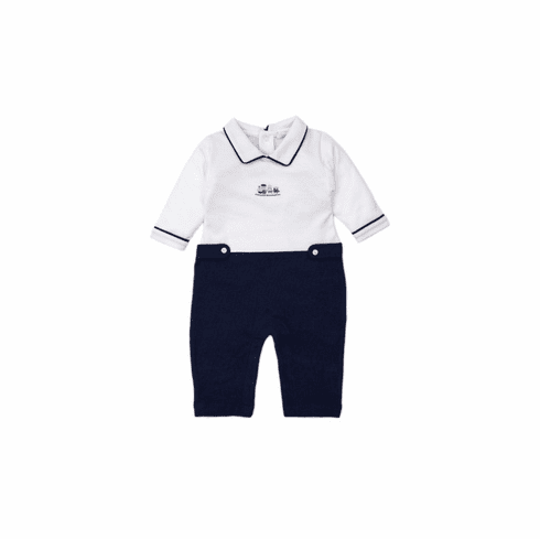 Kissy Kissy Premier Cargo Train Playsuit with Embroidery F20PCT10N