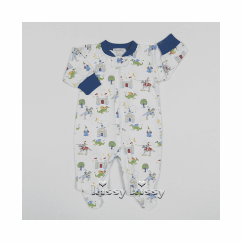 Kissy Kissy Prince Charming Print Footie w/Zipper F17442-04PZ