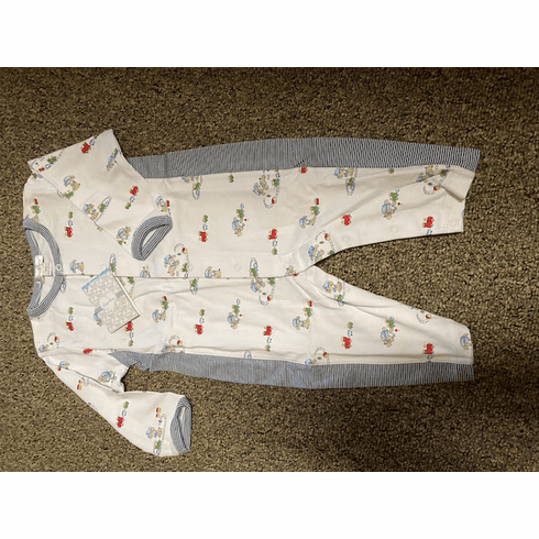 Kissy Kissy Puppy Express Long Playsuit. Pima Cotton KKPE10p