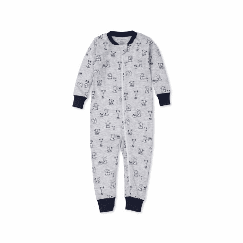 Kissy Kissy Puppy Pack Print Zipper One Piece F22PP33P