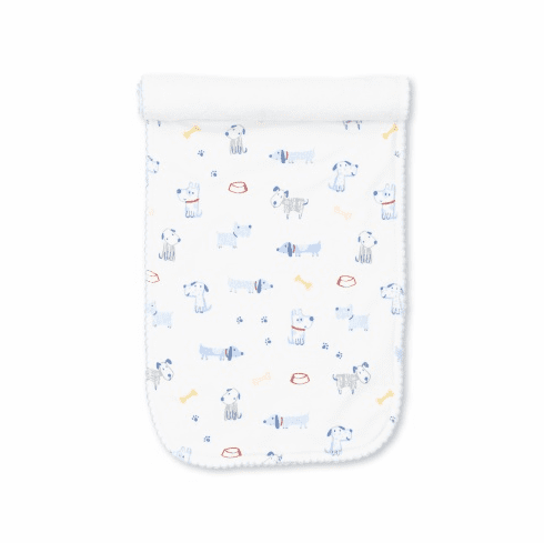 Kissy Kissy Puppy Party Print Burp S22PP30P