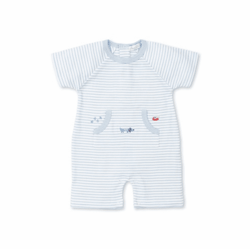 Kissy Kissy Puppy Party Short Playsuit Stripe S22PP23St