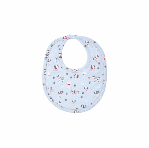 Kissy Kissy Puppy Posse Print Bib F20PP13P