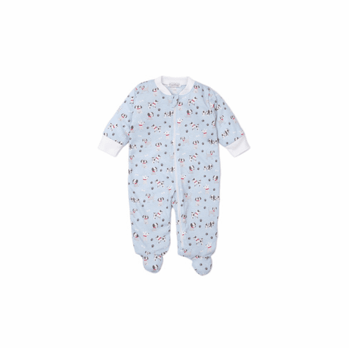 Kissy Kissy Puppy Posse Print Footie with Zipper F20PP04PZ
