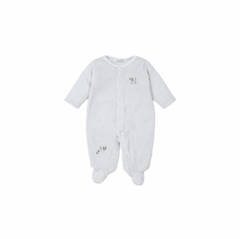 Kissy Kissy Puppy Posse Velour Footie F20PP04V