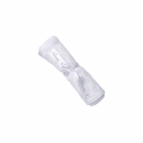 Kissy Kissy Pups in a Row Comp. Blanket F19PR08Ccelery