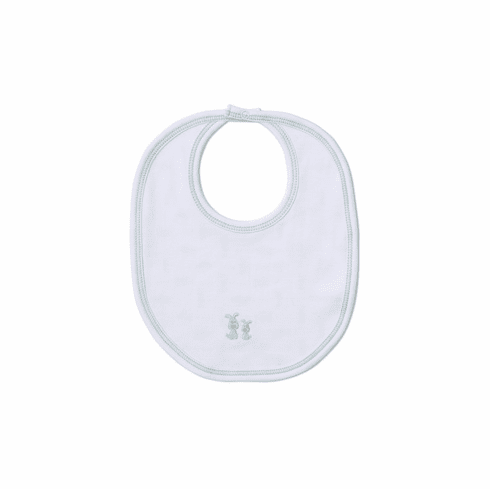 Kissy Kissy Pups in a Row Print Bib F19PR13Pcelery