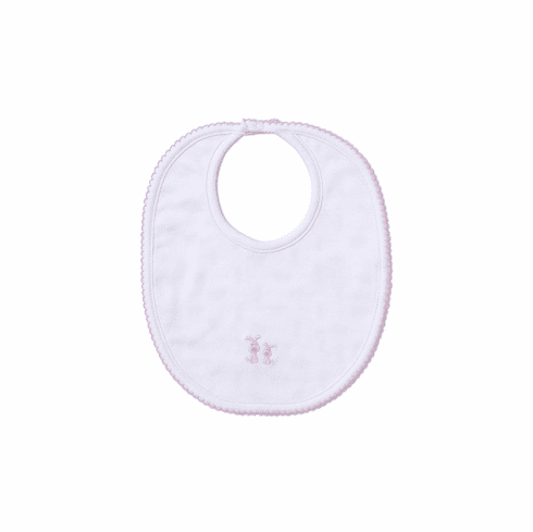 Kissy Kissy Pups in a Row Print Bib F19PR13Ppink