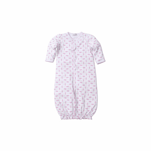 Kissy Kissy Pups in a Row Print Convertible Gown F19PR14Ppink