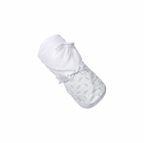 Kissy Kissy Pups in a Row Towel and Mitt F19PR09Pcelery