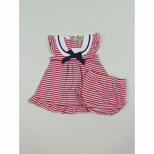 Kissy Kissy QT Marine Stripes Stripe Dress with Collar. S164130-16st